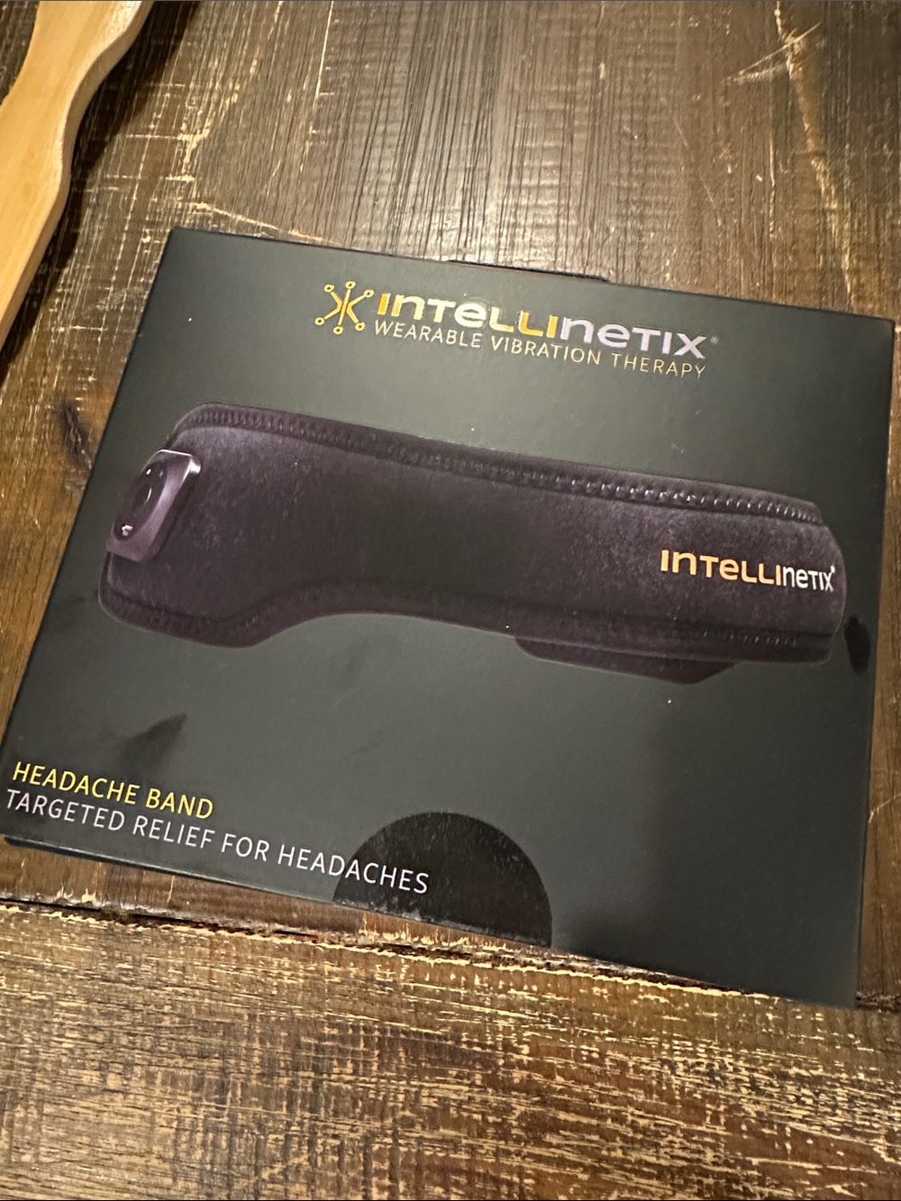 Black Headache Band - Wearable Vibration Therapy